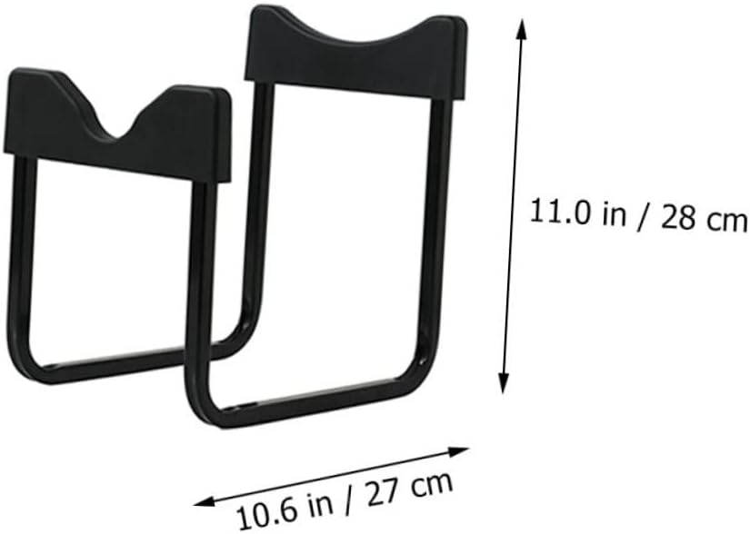 TEHAUX Water Cooler Jug Holders 2pcs Elevated Stands for 5-gallon Water Bottles Durable Carbon Steel Anti-slip Base