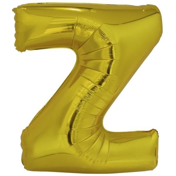 Amscan 9909601 9909601-Gold Buchstabe Z SuperShape Folienballon-44, gold