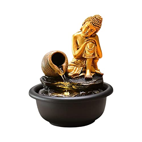 gazechimp Mini Fonte de Água, mini cachoeira para espaço interno, para decoração de interiores e cas