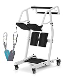 MCombo Stand Assist Patient Lift with Transfer Belt, Patient Transport Unit for Home Care and Elderly Use, 400lbs Capacity, STA446 (Black)
