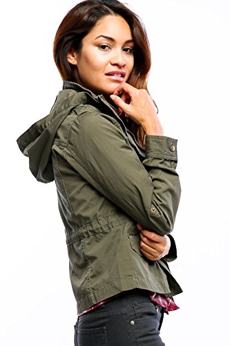 Califul Collection Anorak Lightweight Utility Army Military Jacket Parka Drawstring