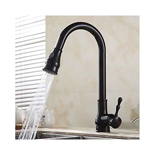 Mitigeur de lavabo en laiton massif durable avec bec extractible double fonction haut de gamme