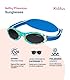 Kiddus Polarisierte Babysonnenbrille für Neugeborene Jungen Mädchen. Von 0 Monaten bis 2 Jahren. 100% Schutz UV400 Sonnenfilter. Silikon-Nasensteg. Verstellbares weiches Band. BPA-Frei. PREMIUM