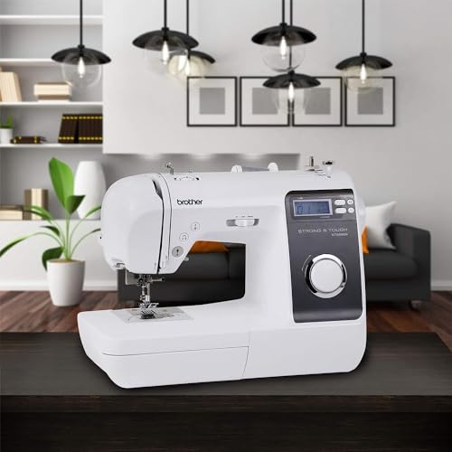 Image of Brother ST150HDH Strong & Tough Sewing Machine, 50 Built-in Stitches, Premium Sewing Thread 6-Pack Included