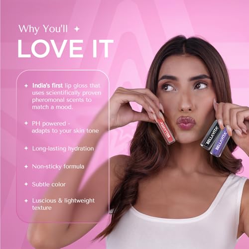 Image of BELLAVITA pH Adapting Lip Gloss 4ml | Glossy Finish | Hydrating & Non-sticky | Color Changing Based on pH | Show Stopper