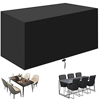 Copertura Per Mobili Da Giardino 110x55x50cm - Tessuto Oxford 420D Impermeabile E Anti-UV | Con Cordini Regolabili - Foto 8