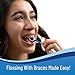 OrVance Braces Flosser - Designed for Braces for an Easy & Effective Clean, Ultra Strong Floss - 40 Count (Pack of 4)