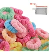 WDGROW 200-210pcs No Damage Soft Hair Ties for Toddler Girls,Age 0-6,Mini Size Hair Bands for Inf...
