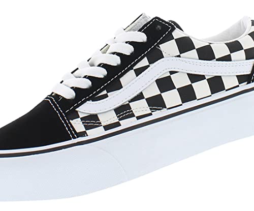 Vans Vans Ua Old Skool Unisex Shoes Size 4, Color: (Checkerboard) Black/True White-Black
