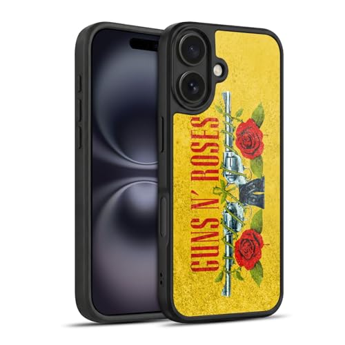 Coque iPhone 16 Guns N' Roses antichoc pistolets vintage et protection gel renforcée