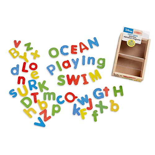 Melissa & Doug Disney Mickey And Friends Wooden Alphabet Magnets - 52 Uppercase And Lowercase Letters #TOP2