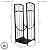Sunnydaze Small Firewood Rack with 4-Piece Fireplace Tool Set - Includes Firewood Holder, Log Grabber, Brush, Shovel, and Poker - Black - 32" H