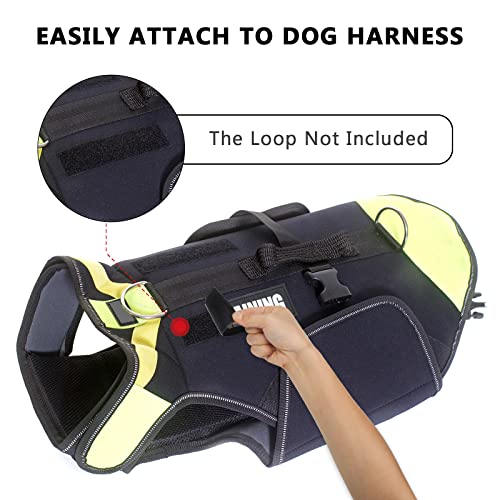 In Training Patches,Coolrunner 2 Pcs Reflective Dog Patches With Hook And Loop Fastener Dog Patches For Large Dog Vest Harness(6.3 X 2 In) #TOP4