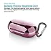 HAYUL Compatible with Galaxy Buds Case, Soft TPU Scratchproof Shockproof Protective Skin Case Cover with Portable Keychain for Samsung Galaxy Buds(Support Wireless Charging) (Rose Gold)
