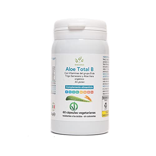 Benessence - Vitaminas del grupo B y Aloe Vera Orgánico: Aloe Total B - 60 cps