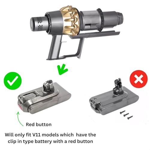 Main Motor Body & Cyclone For Dyson V11 SV15 SV17 Click In Type Cordless Stick Vacuum Cleaner Gold Nickel With Post HEPA Filter 965321-03