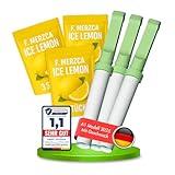 F.MERZCA® Rauchentwöhnung Atemstick A1 mit Zitronengeschmack – 3 Atemsticks mit 9 fruchtige Geschmacksfilter Zitrone – Rauchfrei Hilfsmittel mit Rauchgefühl Nikotinfrei (9er Set Zitrone) (Zitrone)