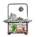 Kryta fontanna Tabletop Pulpit Fontanna z LED Light Rockery Zen Medytacja Wodospad Cecha Nadaje do biurowej sypialni Dekoracji Uspokajający i relaksujący dźwięk wody
