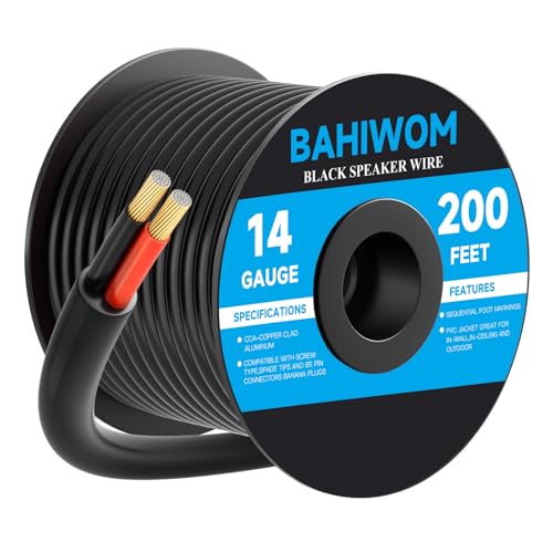 Cable de altavoz para exteriores 14/2 AWG contra humedad en audio de paisaje de 60m