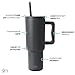 Simple Modern 40 oz Trek Tumbler with Handle and Straw Lid | Cup Holder Friendly Insulated Stainless Steel Travel Mug | Graphite
