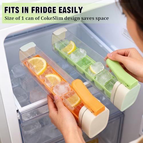 Molde para hielo silicona 2 piezas naranja miniatura 3