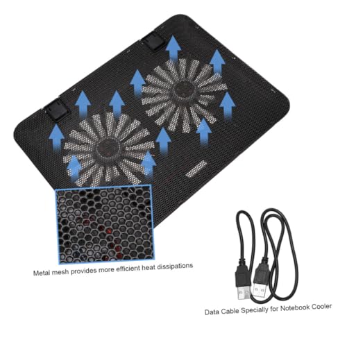 Gatuida base para laptop ajustable 6 pulgadas con ventilador miniatura 5