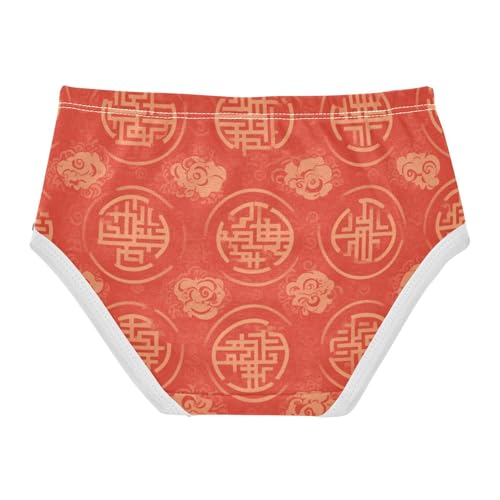 Girls' Training Panties Breathable Underwear for Young Girls Plaid Pattern with Cultural Elements2