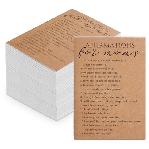Resurhang 25 Pcs Mothers Day Gifts Bulk for Mom Mini Daily Affirmations Notebooks Small Inspirational Journal Motivational Pocket Notepad First Mothers Day Gift for New Mom Women Mama (Classic)