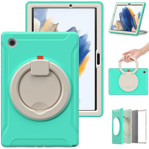 Coque Galaxy Tab A8 10.5 rigide antichoc enfant avec poignée support rotatif X200