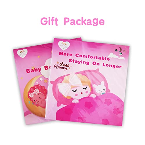 2Pcs Pack Pattern Baby Bonnet Kids Bonnet Infant Satin Silk Hair Bonnets For Girls Boys Toddler Newborn Infants With Tie Band Bow 0-36 Month #TOP6