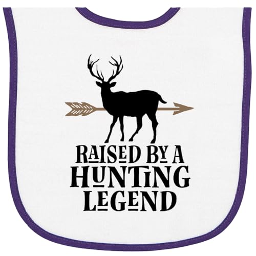 inktastic Bowhunter Deer Dad Hunting Legend Baby Terry Cloth Bib