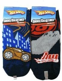 Hot Wheels Socks - Kid Novelty Socks (3 Pair) 6-8 y