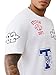 True Religion Men’s SS Embroidery Uni Logo Tee Jet – 100% Cotton Graphic T-Shirt with Crew Neck & Iconic Streetwear Style | Optic White, Medium