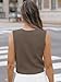 LILLUSORY Sweater Vest Women Dressy Button Up Sweater Tank Tops 2025 Knit Work Business Casual Outfits DeepCamel S