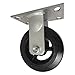 Kingpinless Plate Caster,Rigid,410 lb.