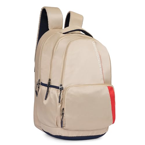Image of United Colors of Benetton Vance 32L Laptop Backpack, Water-Resistant, Fits 15-inch Laptops, Classic Style with Ample Organization & 1-Year Warranty