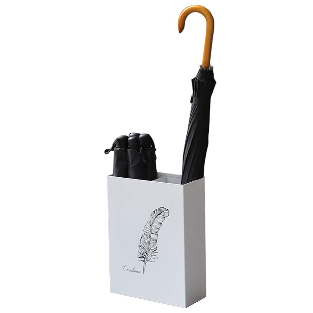 DUANHOZ Umbrella stand, metal umbrella stand, corridor umbrella stand (White Style 1)