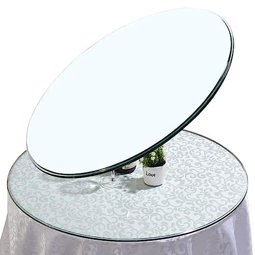 Mesa redonda de cristal de 40 cm, 50 cm, 60 cm, 70 cm, resistente a los impactos, resistente a altas temperaturas, superficie de cristal para comedor, mesas de café y cocina
