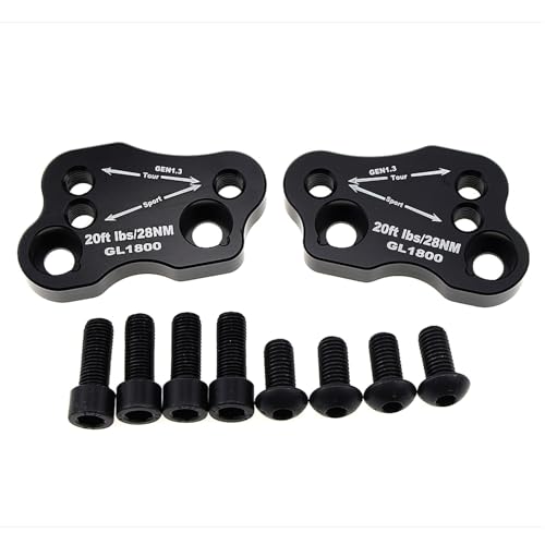 Pinces de serrage guidon moto Goldwing GL1800 rehausse noire