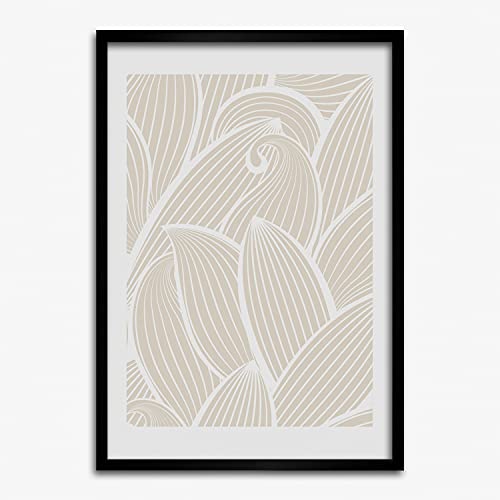 Cadre en bois MDF 50x70 cm Tulup avec affiche de pétales de fleurs pour décoration moderne