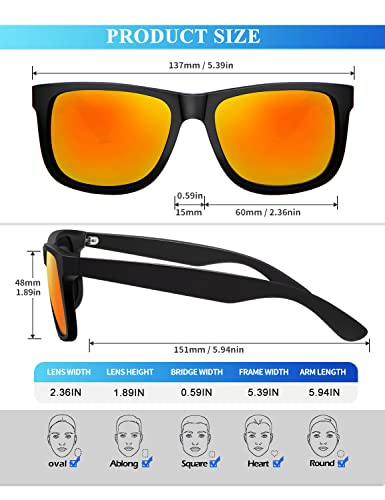 Image of KALIYADI Sunglasses-Men Polarized-Sunglasses for Men: Classic Sun Glasses for Driving Fishing Golf with UV400 Protection