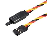 El cable de extensión del servo de 24" es muy útil cuando el servo está más lejos del controlador de lo que avala el cable del servo. El conector macho en un extremo va al controlador, el conector hembra se acopla con el servo.