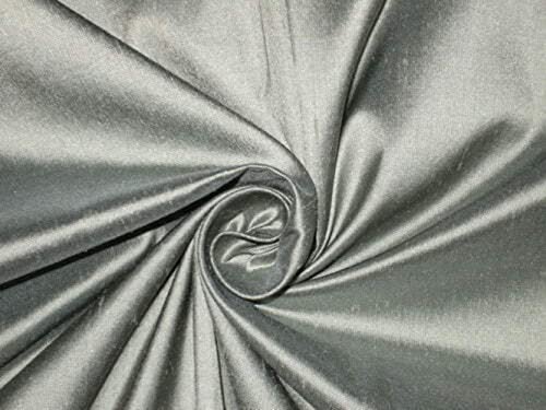 Tissu Dupioni en pure soie gris menthe confectionner une robe de mariée
