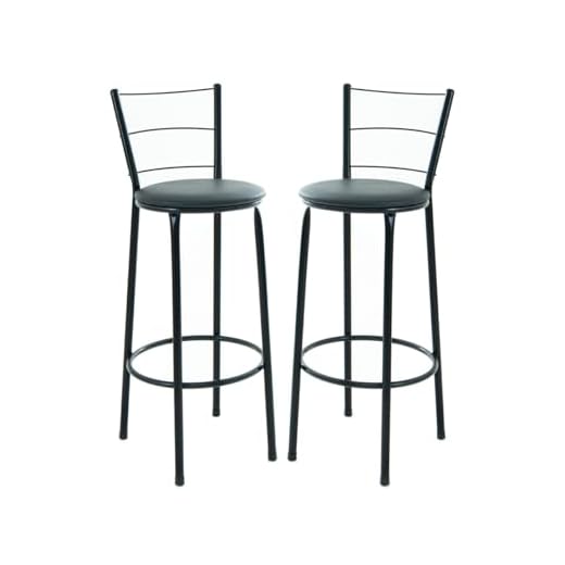 Kit 2 Banquetas Altas com Encosto, 3 Arames, Design Moderno