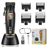 KEMEI Recortadora de barba eléctrica profesional 2230 para hombre, inalámbrica, para cortar el pelo y el bigote, kit de...
