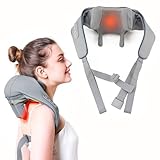 Portable Neck and Shoulder Massager, Cordless Neck Massager Pillow, Deep Tissue Shiatsu Trapezius Muscle Kneading Massager For Shoulder, Neck, Back, Leg, Birthday Christmas Gifts For Women Men Mom Dad