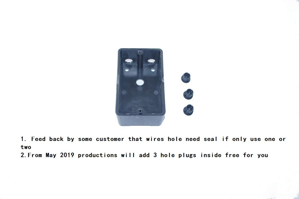 BVPOW Motor Start Stop Push Button Motor On Off Switch with Surface Waterproof Dustproof Box Mount KAO-5H 10A AC 220/380V