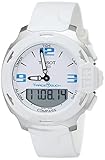 Tissot Men's T0814201701701 T-Race Touch Analog-Digital Display Swiss Quartz White Watch