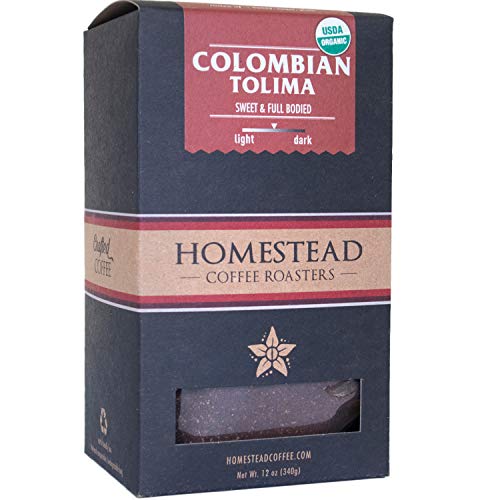 Homestead Coffee Roasters Colombian Ground Premium Gourmet Medium Roast