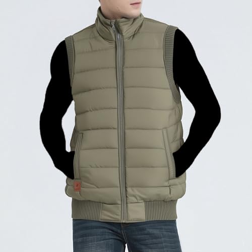 Chaleco de invierno para hombre acolchado con forro polar 2